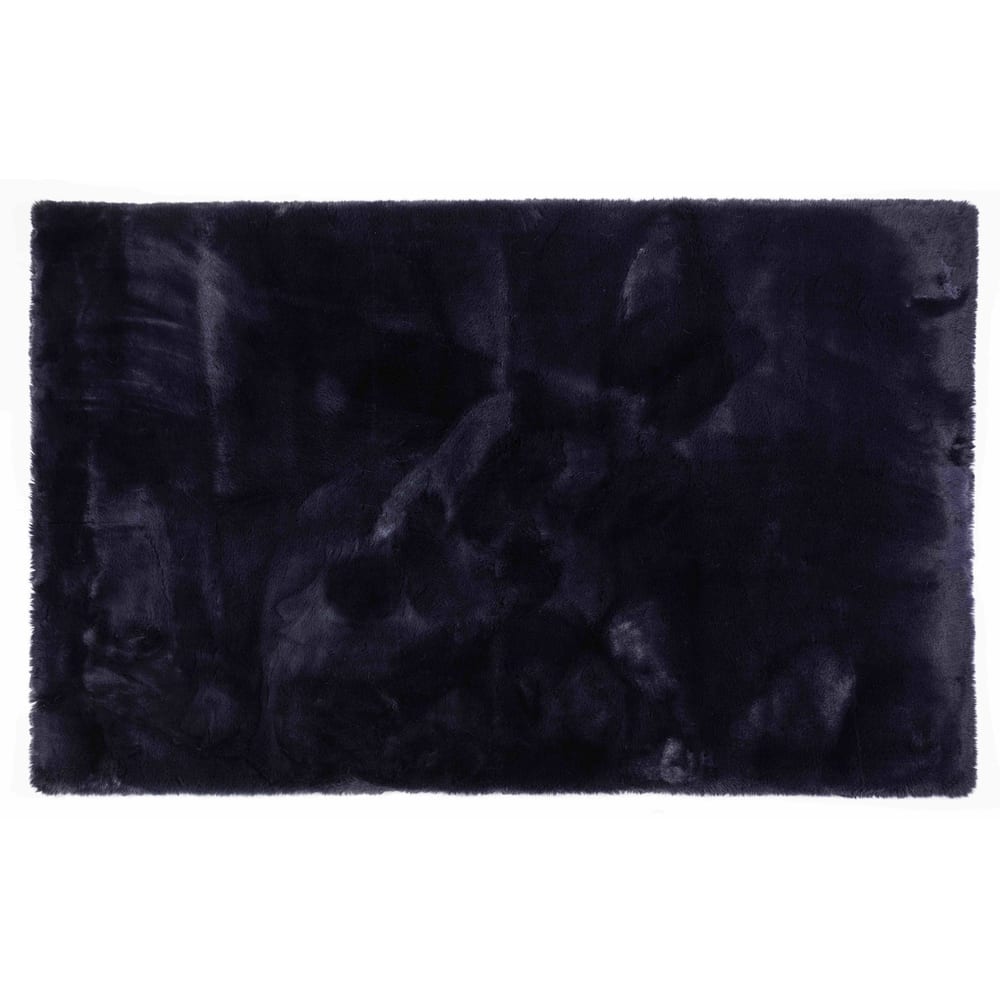 Hampton Dark Blue 36 - Premium zacht hoogpolig vloerkleed