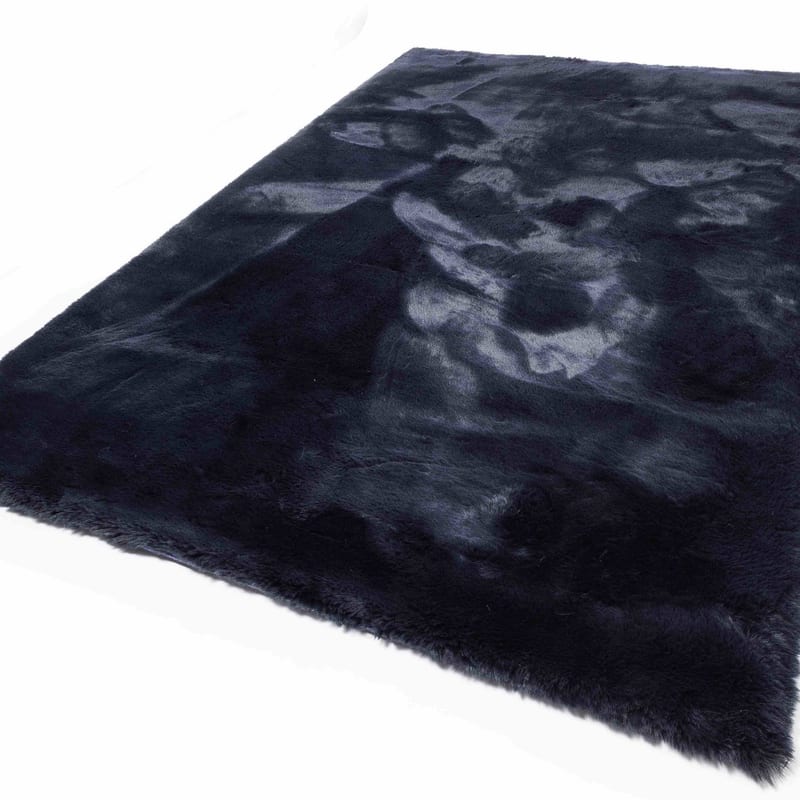 Hampton Dark Blue 36 - Premium zacht hoogpolig vloerkleed