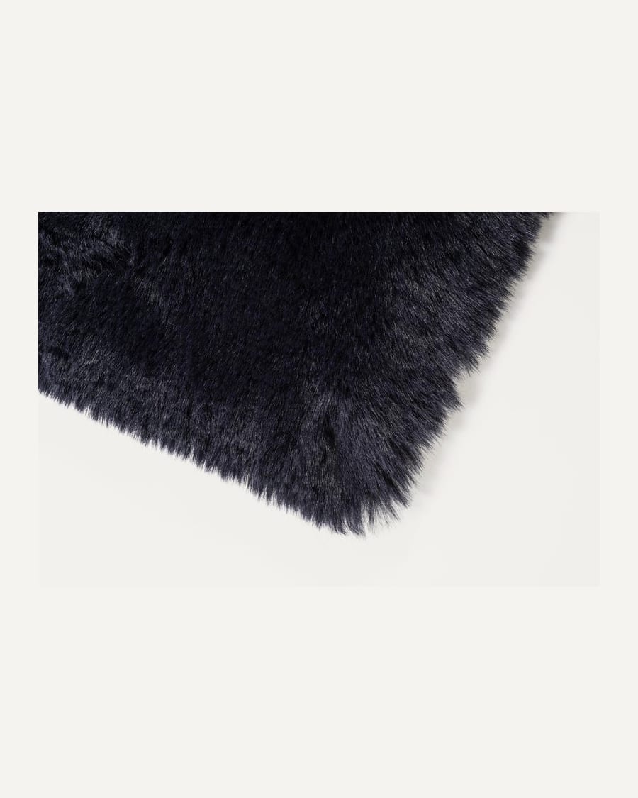 Hampton Dark Blue 36 - Premium zacht hoogpolig vloerkleed