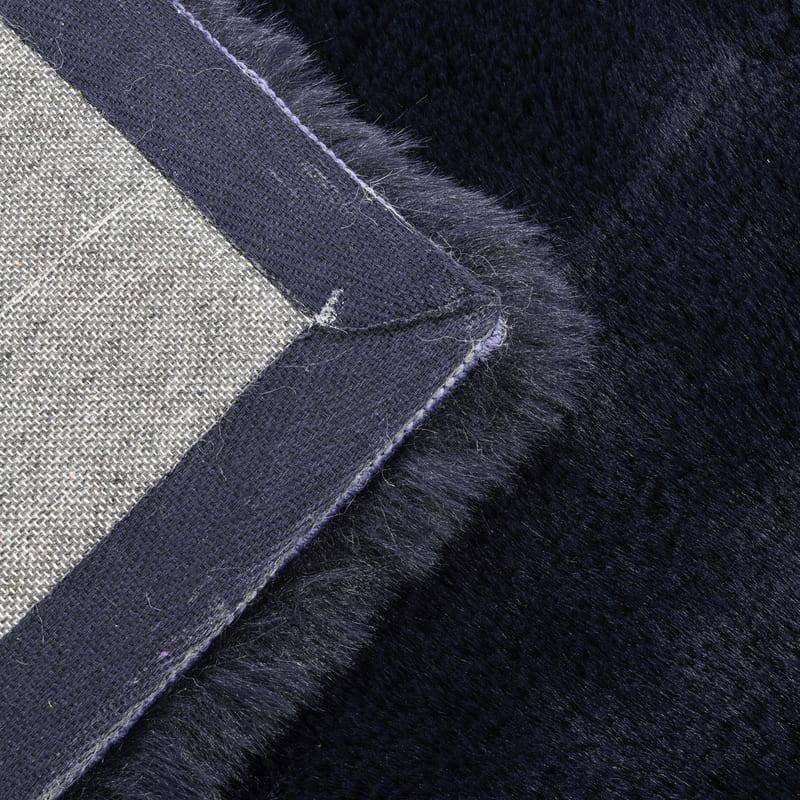 Hampton Dark Blue 36 - Premium zacht hoogpolig vloerkleed