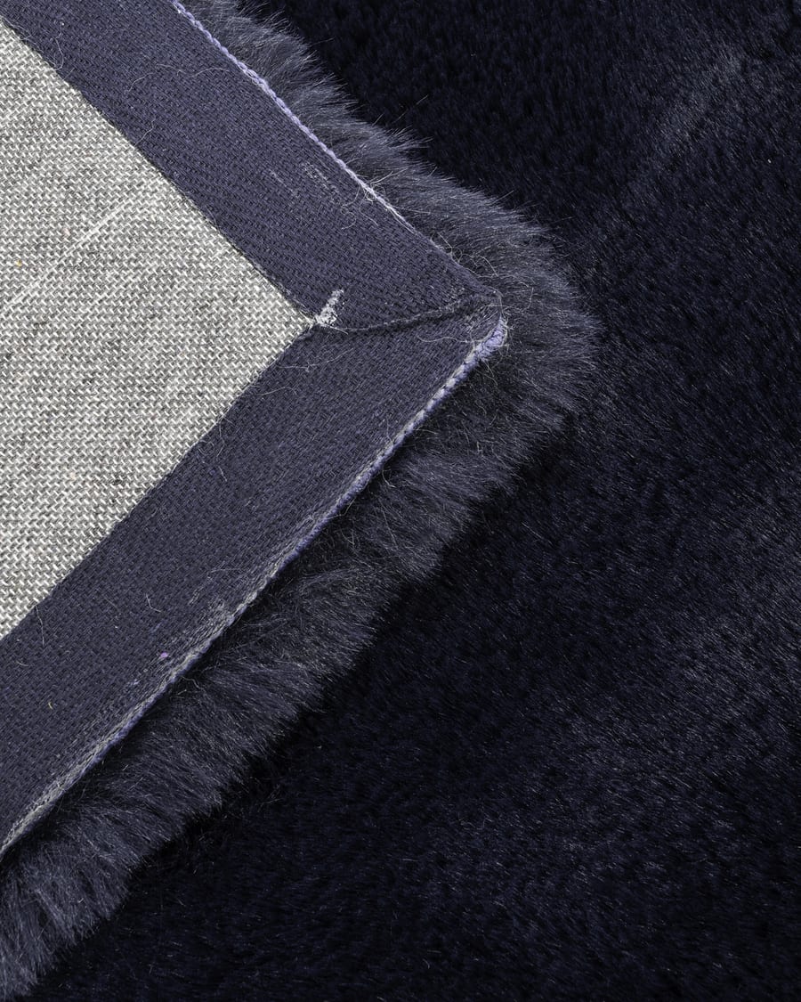 Hampton Dark Blue 36 - Premium zacht hoogpolig vloerkleed