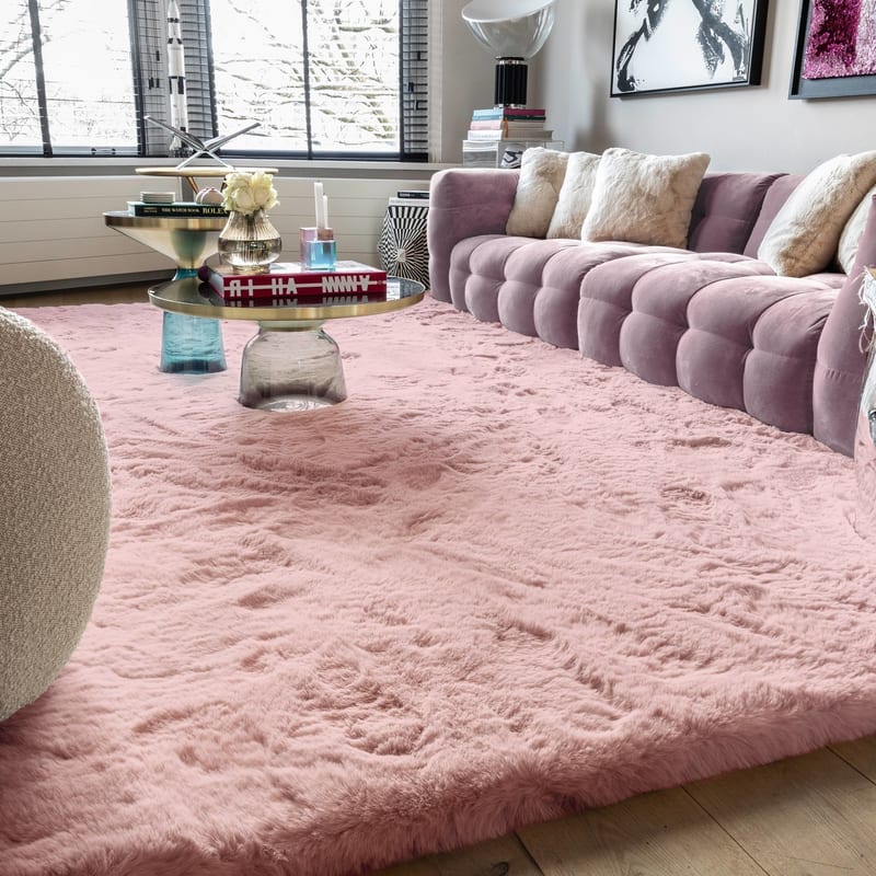Hampton Soft Berry Pink 44 - Premium zacht hoogpolig vloerkleed  