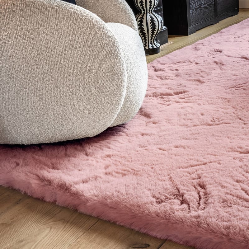 Hampton Soft Berry Pink 44 - Premium zacht hoogpolig vloerkleed  