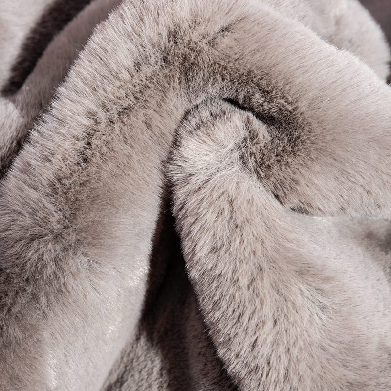 Faux Fur Plaid - Elephant Grey 22 - Floorpassion X Fred 