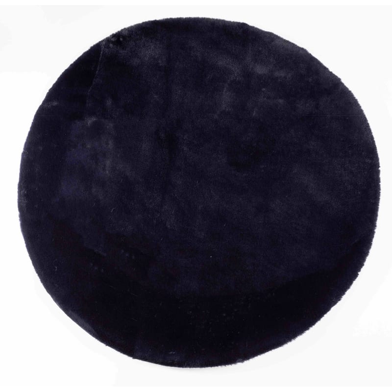 Fay Soft Dark Blue 36 - Rond vloerkleed zacht