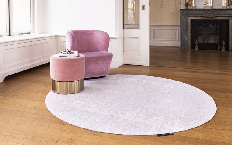 Prosper 42  - Rond vloerkleed Powder Rose