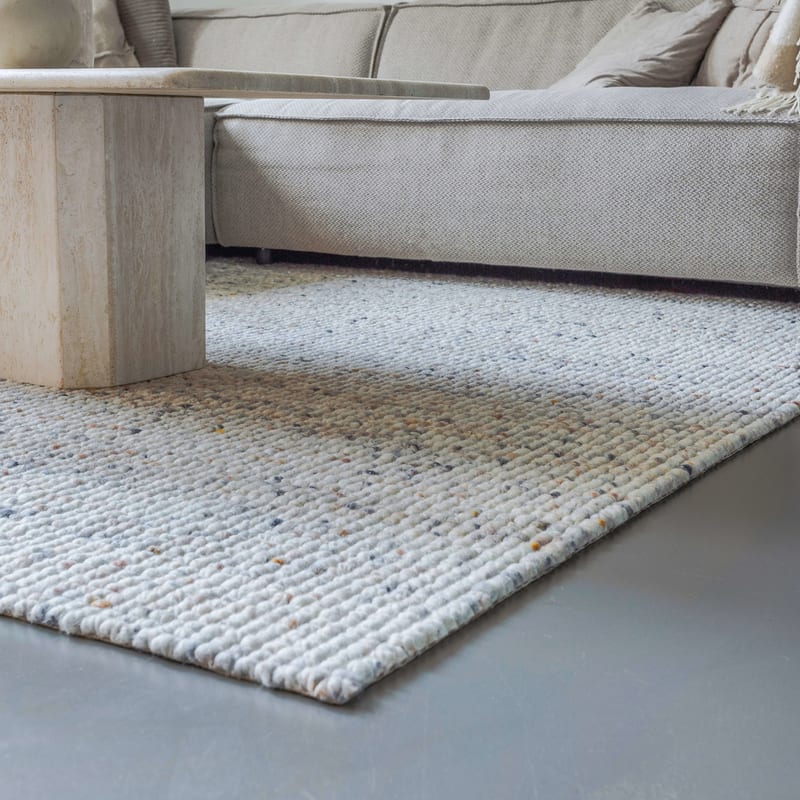 Beach Life 16 - Frans Molenaar vloerkleed van 100% wollen garen in Beige-mix kleursamenstelling