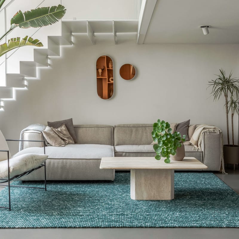 Beach Life 58 - Wollen vloerkleed Emerald Green