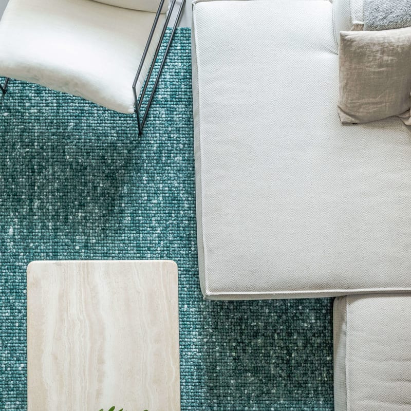 Beach Life 58 - Wollen vloerkleed Emerald Green
