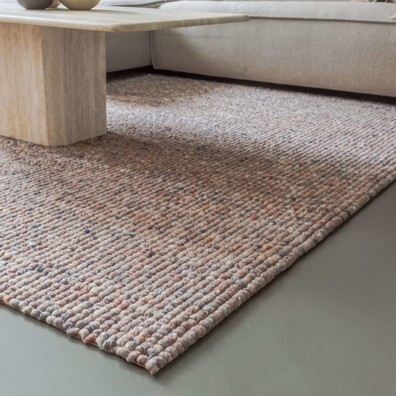 Beach Life 93 - Wollen vloerkleed in Beige/Grijze kleurstelling