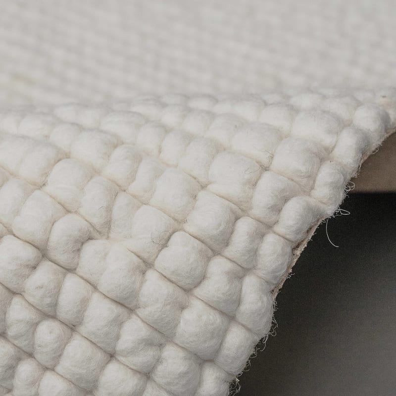 Beach Life 10 - Wollen vloerkleed in Zuiver witte kleurstelling
