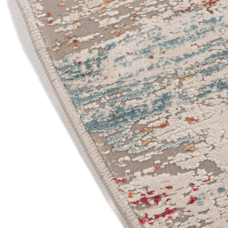 Safi 45 - Exclusief Rond vintage tapijt in multicolor