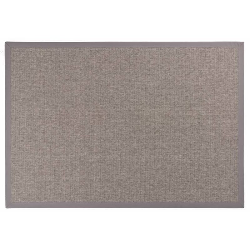 Sisal Outdoor 21 - Sisal vloerkleed voor buiten in lichtgrijs met lichtgrijze band