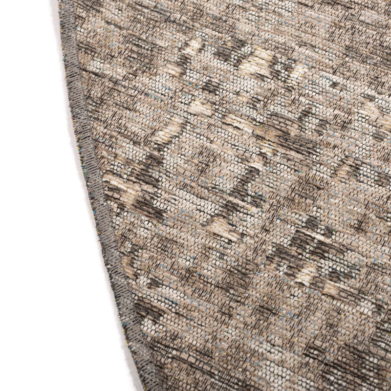 Réal 26 - Rond Vintage Vloerkleed taupe grijs