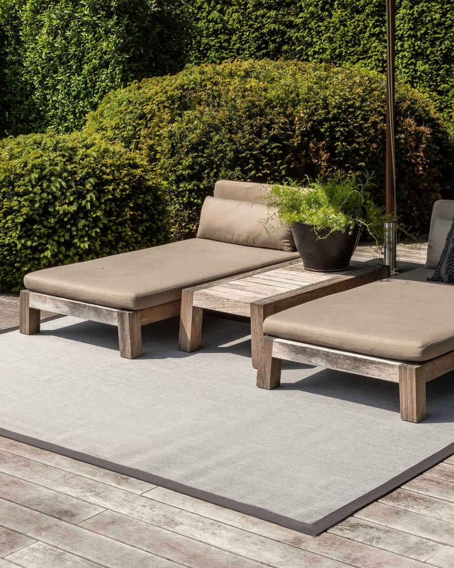 Outdoor vloerkleed Botanique - Natural Grey