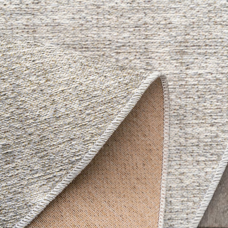 Barra 12 - Rond Outdoor vloerkleed in dessert sand beige