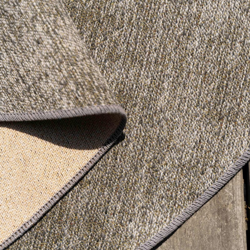 Barra 23 - Rond Outdoor vloerkleed in nature grey