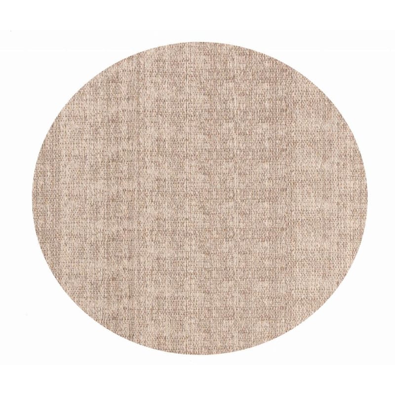 Barra 12 - Rond Outdoor vloerkleed in dessert sand beige