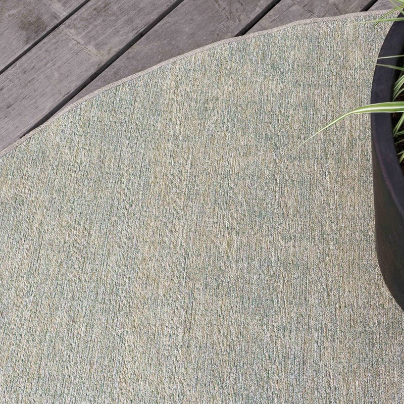Barra 53 - Rond Outdoor vloerkleed in oriental outdoor green