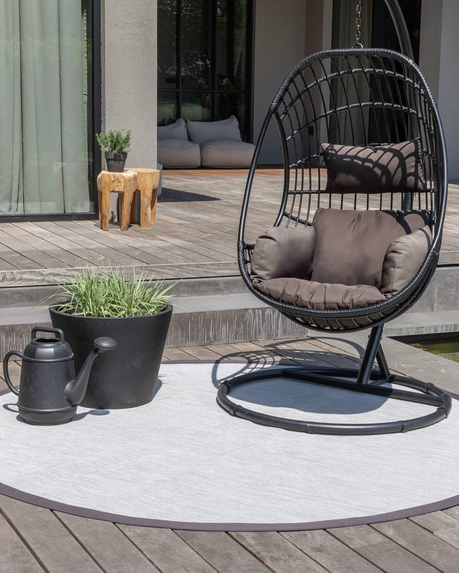 Botanique 23 - Rond Outdoor vloerkleed - Natural Grey