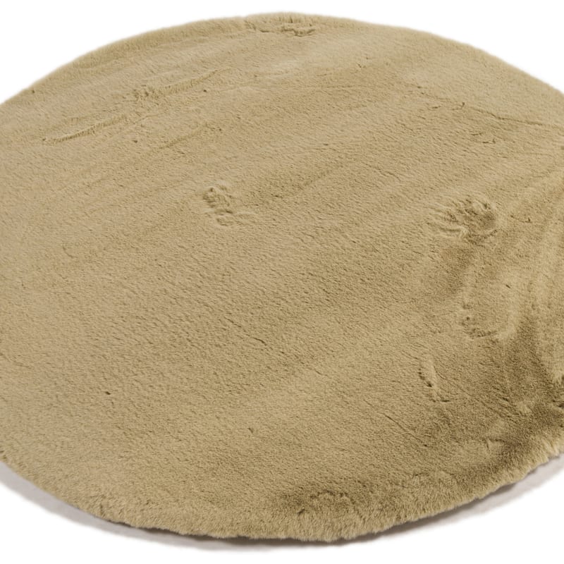 Hampton Sage Green 53 - Rond hoogpolig vloerkleed 
