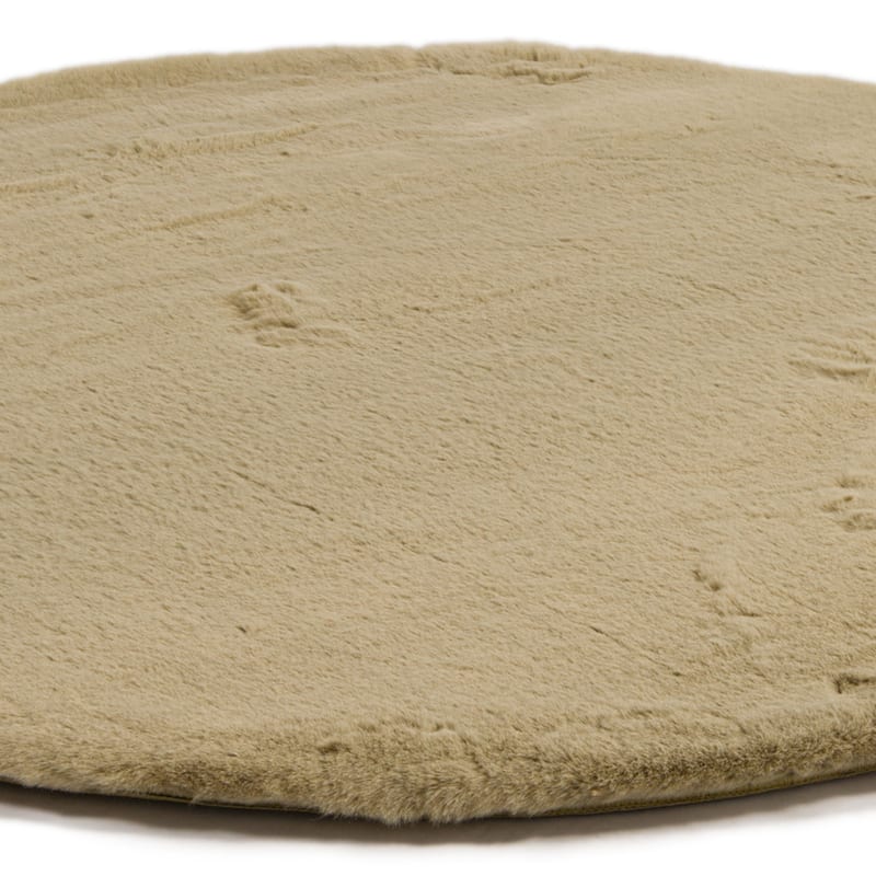 Hampton Sage Green 53 - Rond hoogpolig vloerkleed 