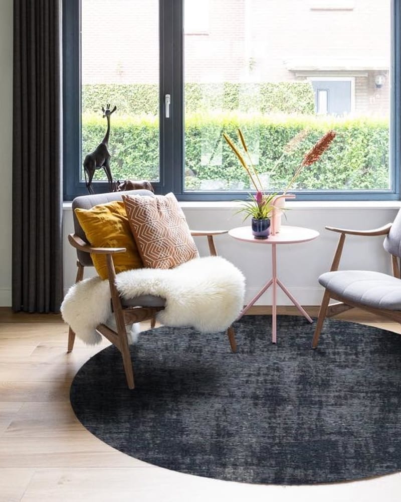 Floorpassion Réal 35 - Rond Vintage vloerkleed