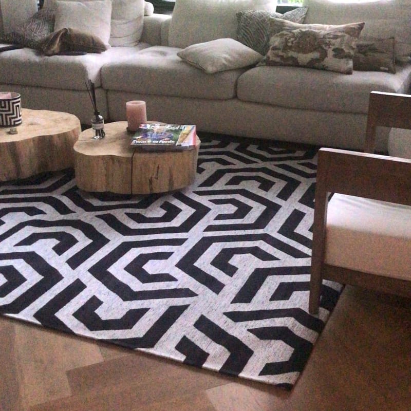 Bel Air - Design vloerkleed natural grey black