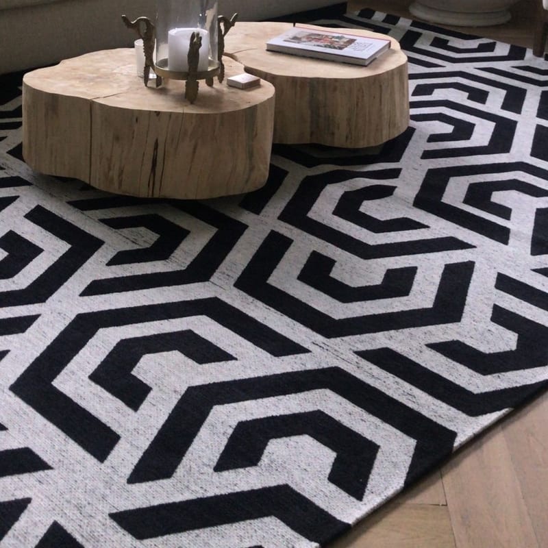 Bel Air - Design vloerkleed natural grey black