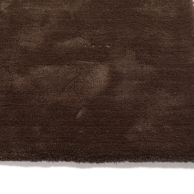 Sandro 18 - Hoogpolig vloerkleed in Chocolate Brown