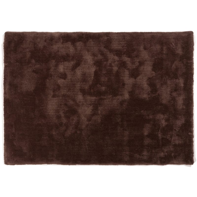 Sandro 18 - Hoogpolig vloerkleed in Chocolate Brown