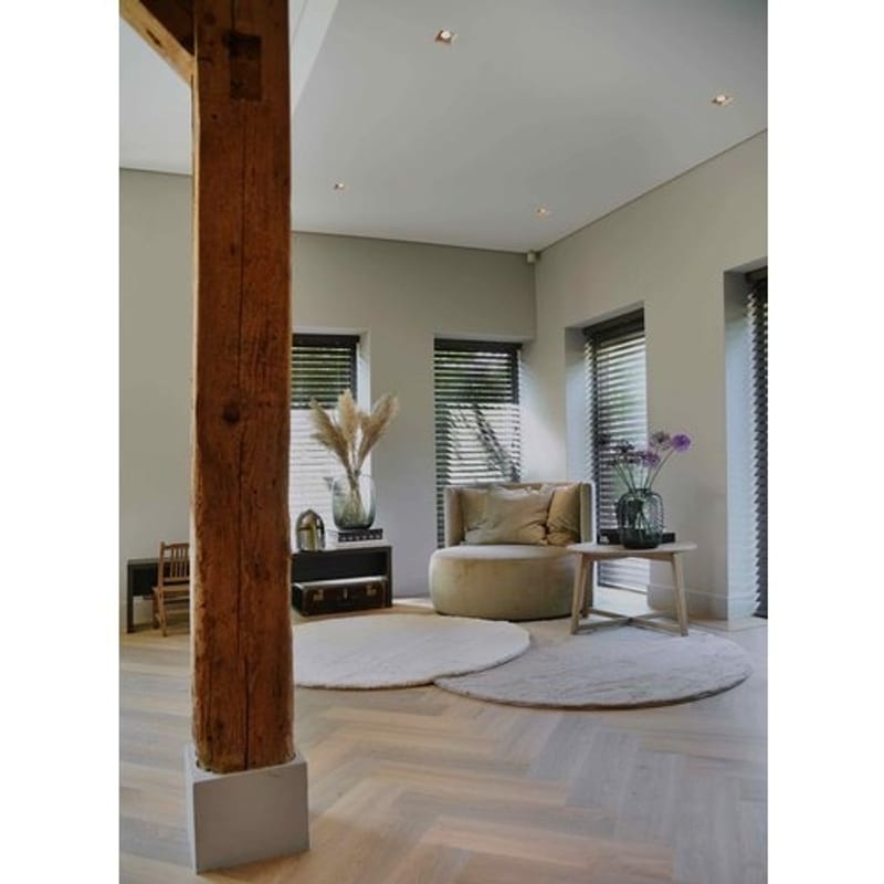 Fay Soft White 11 - Rond vloerkleed zacht