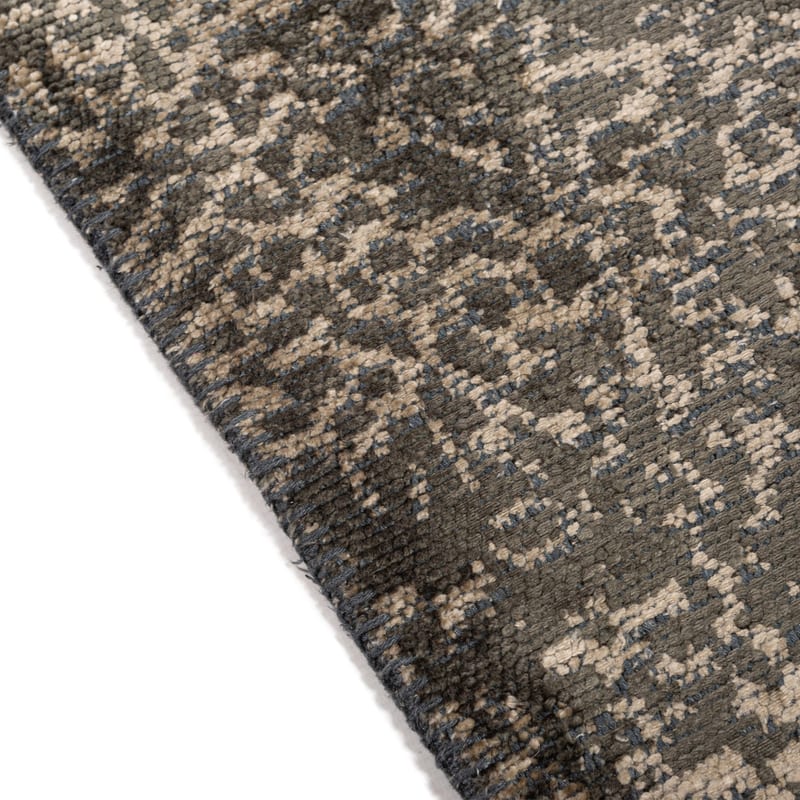 Velours slangenprint vloerkleed - Snake 23 - Grey