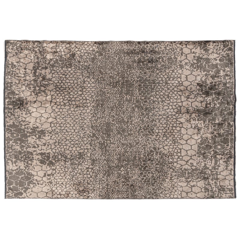 Velours slangenprint vloerkleed - Snake 23 - Grey
