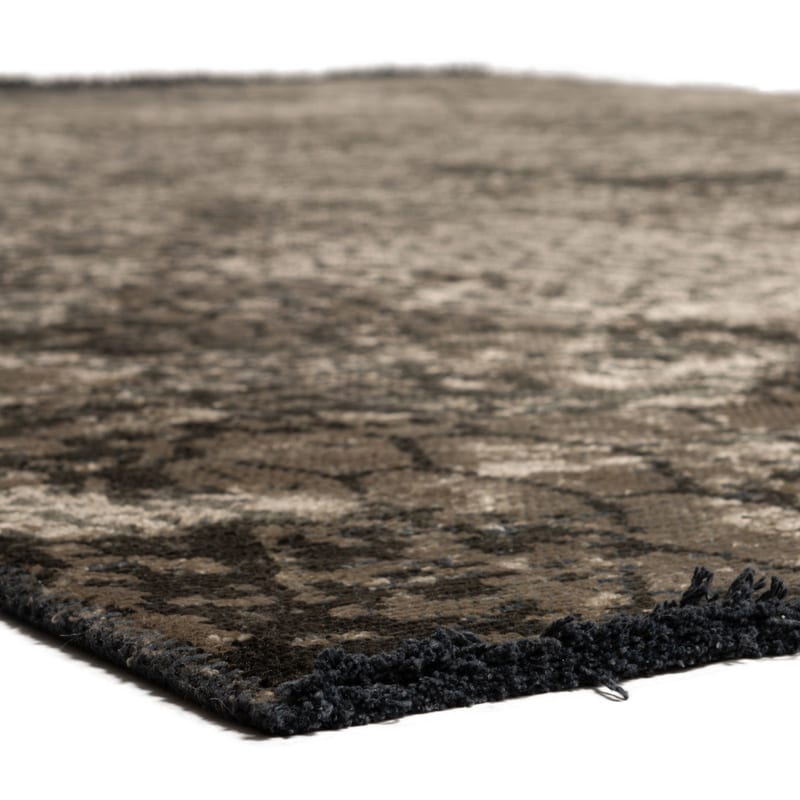 Velours slangenprint vloerkleed - Snake 23 - Grey