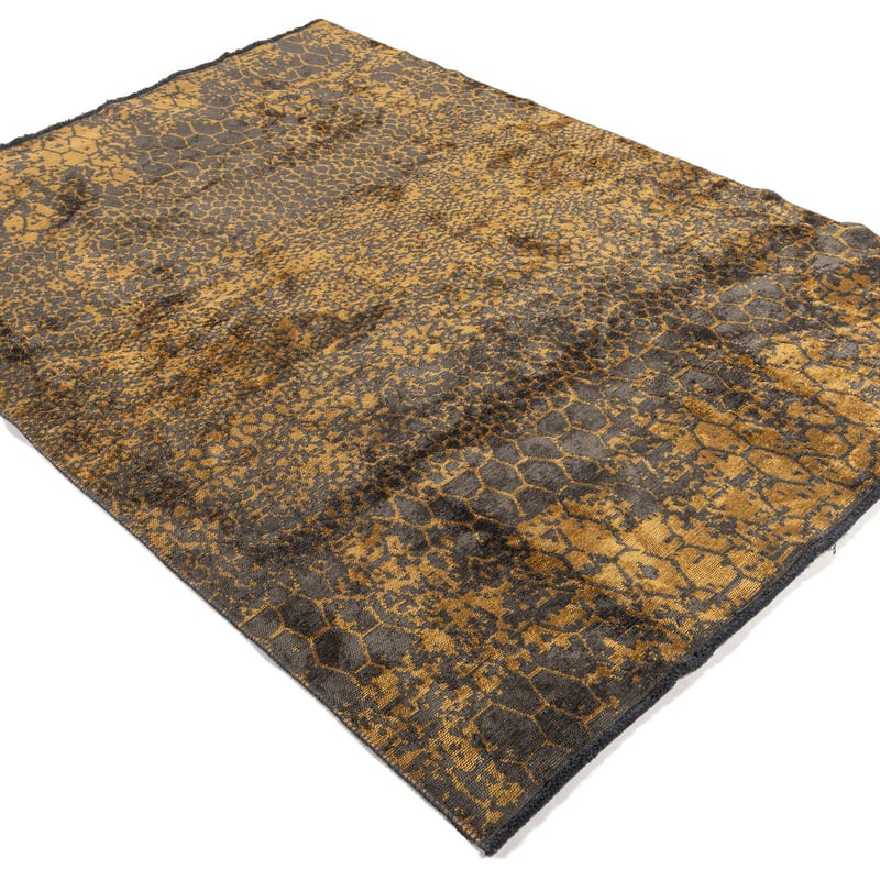 Velours slangenprint vloerkleed - Snake 62 - Copper