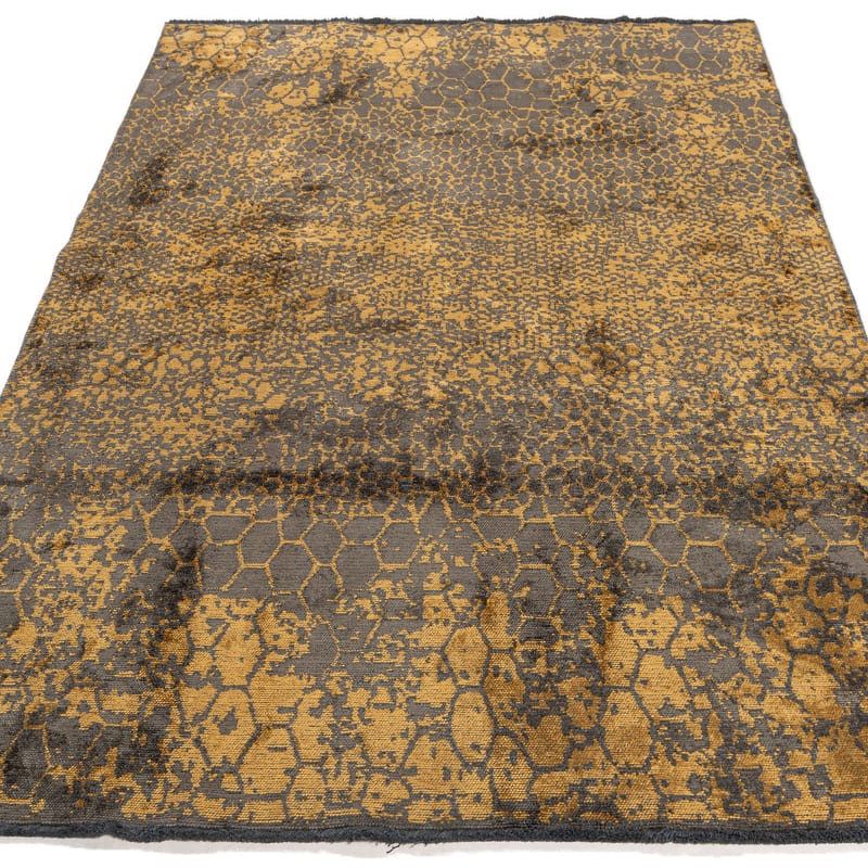 Velours slangenprint vloerkleed - Snake 62 - Copper