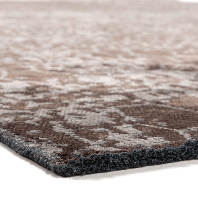 Velours slangenprint vloerkleed - Snake 18 Taupe