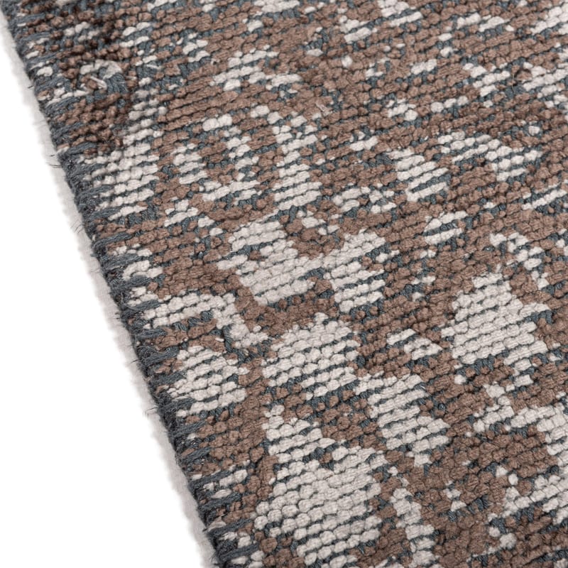Velours slangenprint vloerkleed - Snake 18 Taupe