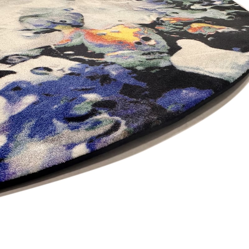 Rond vloerkleed Play Alive Blue 95 - Fred van Leer X Bram Reijnders