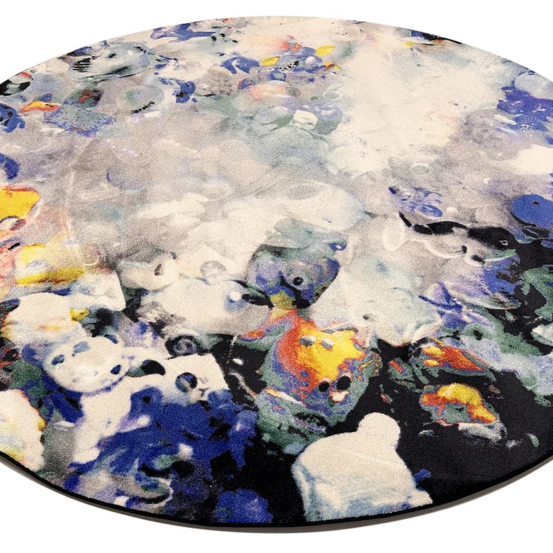 Rond vloerkleed Play Alive Blue 95 - Fred van Leer X Bram Reijnders