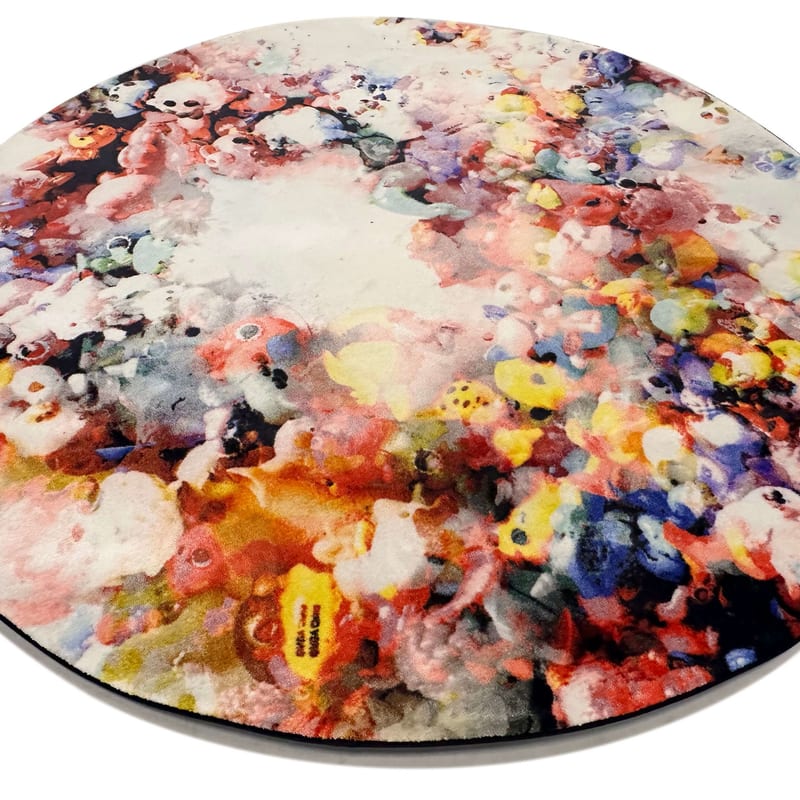 Rond vloerkleed Play Alive Pink 93 by Fred van leer X Bram Reijnders