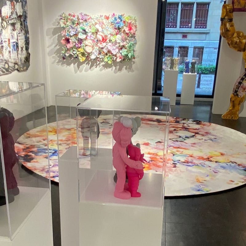 Rond vloerkleed Play Alive Pink 93 by Fred van leer X Bram Reijnders