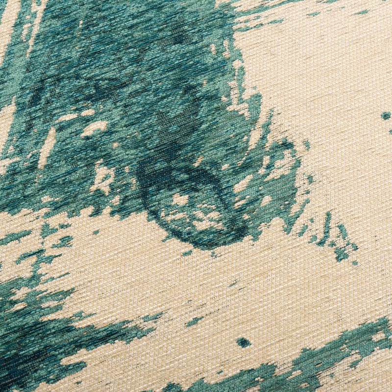 Jairo 54 - Vintage vloerkleed in groene kleurstelling