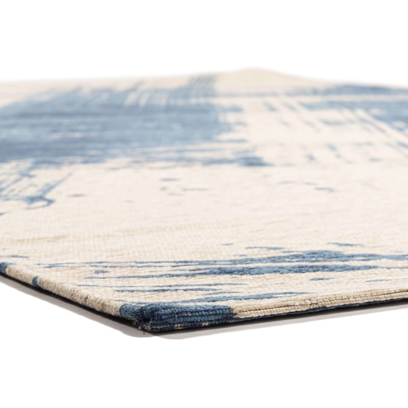 Jairo 35 - Vintage vloerkleed in blauwe kleurstelling
