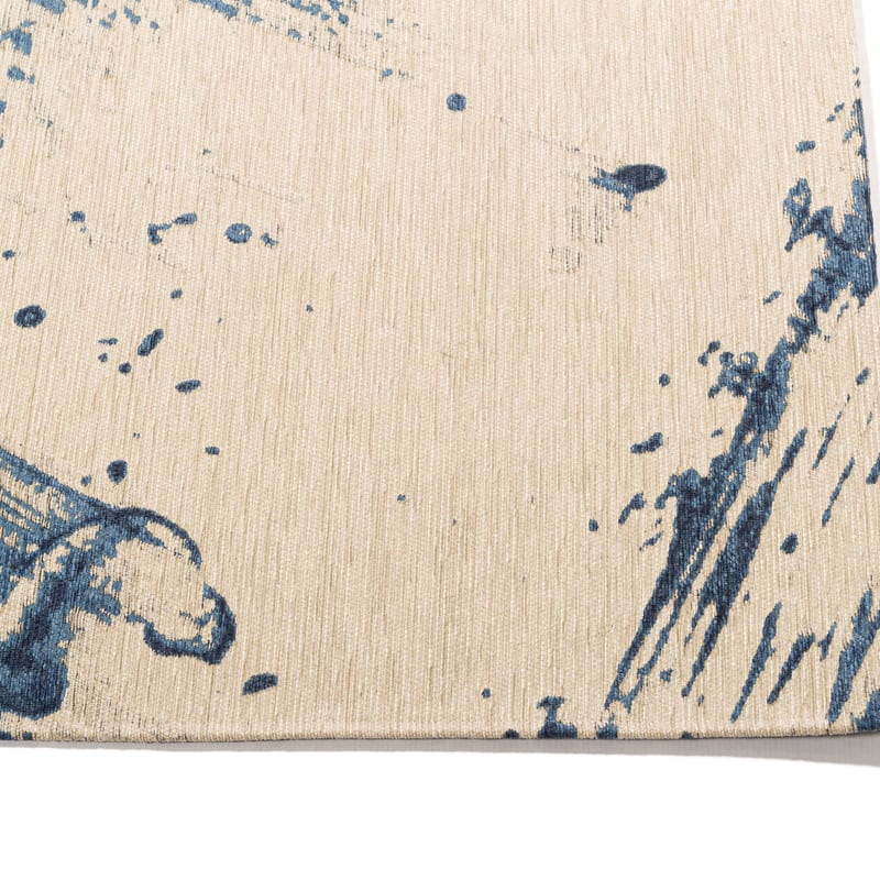 Jairo 35 - Vintage vloerkleed in blauwe kleurstelling