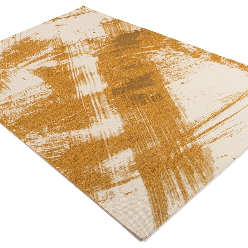 Jairo 62 - Vintage vloerkleed in licht gouden kleurstelling