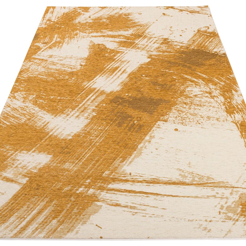 Jairo 62 - Vintage vloerkleed in licht gouden kleurstelling