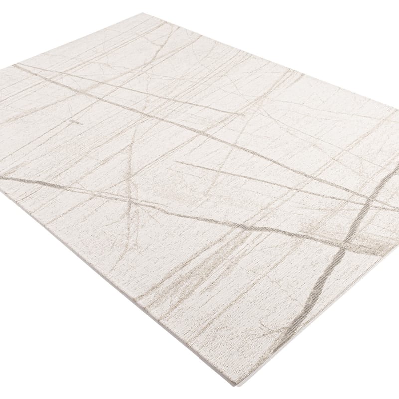 Sal Mundi - Design vloerkleed in beige kleur