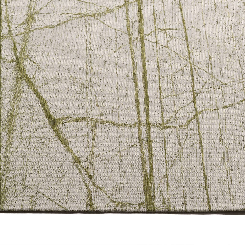 Sal Mundi - Design vloerkleed  in olijfgroen